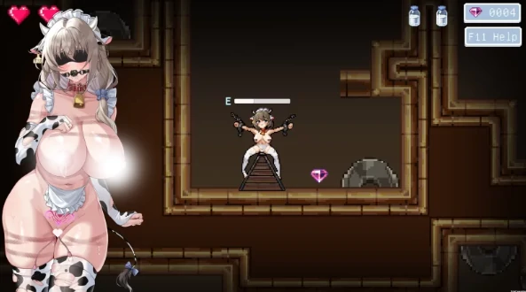 图片[1]-PC电脑【ACT/动态/新作】牛娘米尔菲的银欲陷阱调教～用触手×媚药来榨干 步-小强游戏